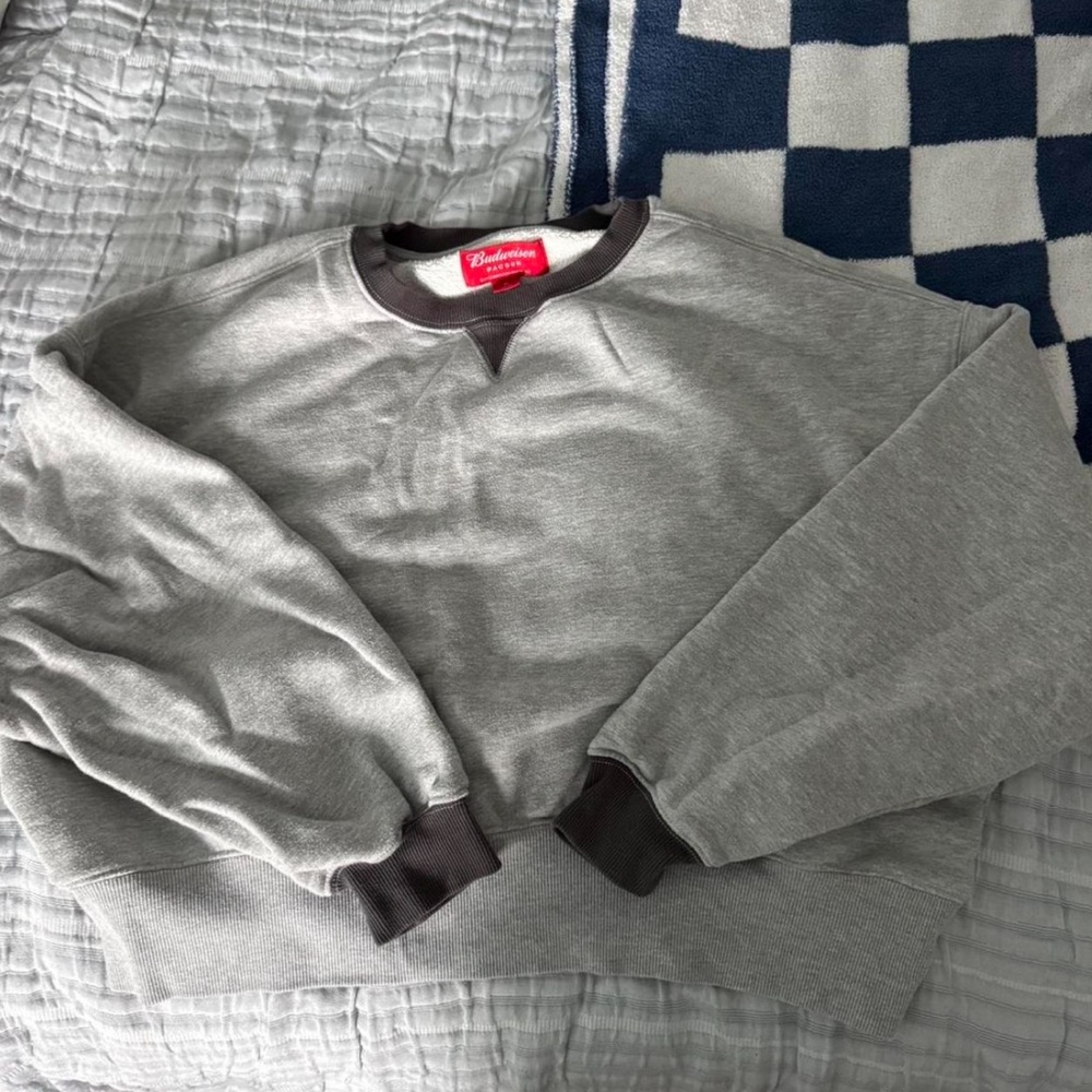 PacSun cropped Budweiser sweatshirt